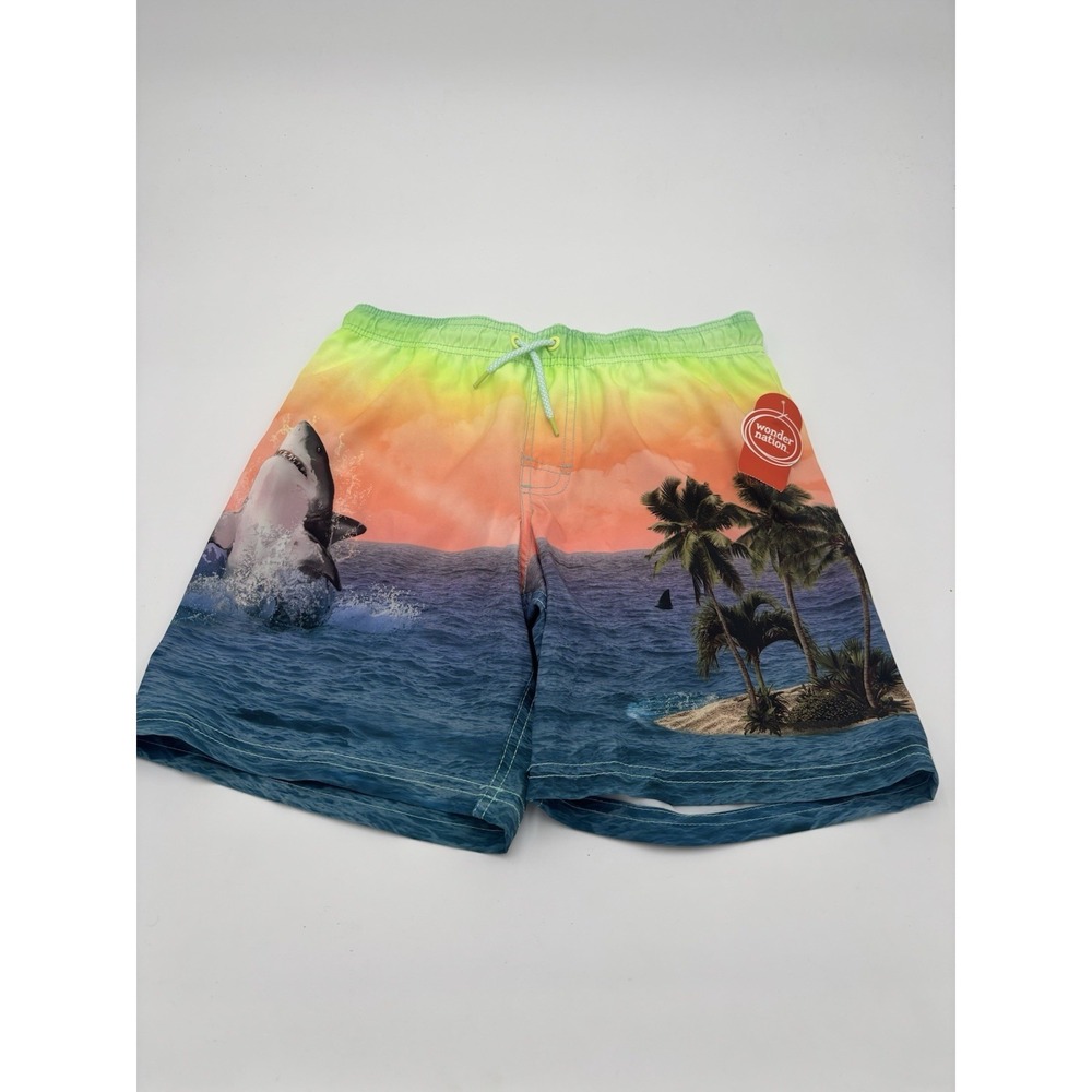Wonder Nation Swim Trunks Boy Size 10/12